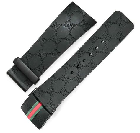 gucci leather watch band|authentic gucci rubber watch bands.